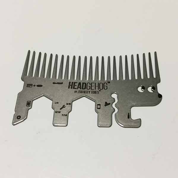 Wallet Sized Headgehog(TM) Wallet Comb Silver
